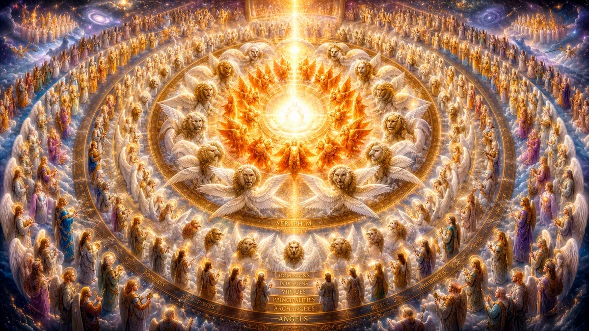 A Hierarquia dos Anjos: Os Nove Coros Celestiais Segundo a Teologia Católica